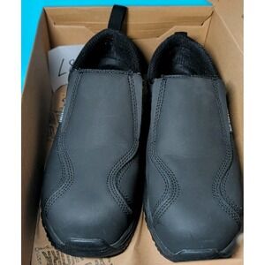 Nautilus N2531 Women's Black Safety Shoes 6M GuardSlip On Metal Free Leather NIB